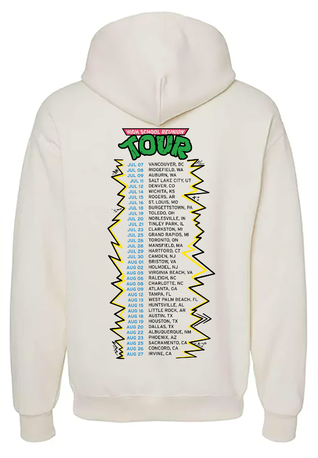 Snoop Dogg's "High School Reunion Tour 2023" Hoodie